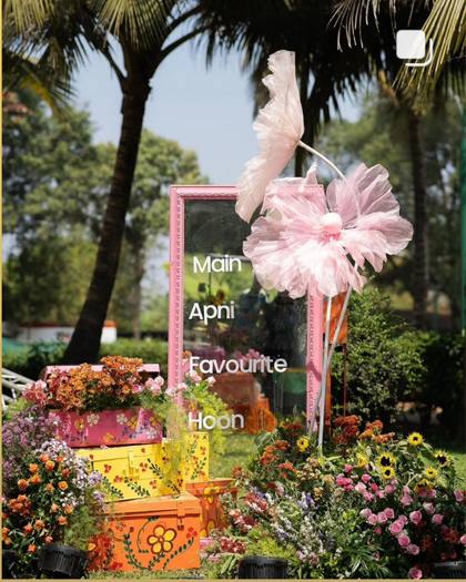 Photo-op and Signage — Mehendi decor — ITC Grand Goa